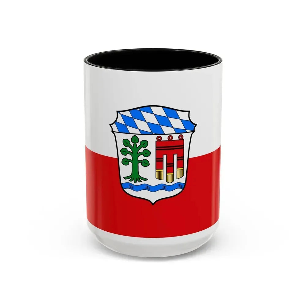 Flag of Lindau Germany - Accent Coffee Mug 15oz Black - Go Mug Yourself