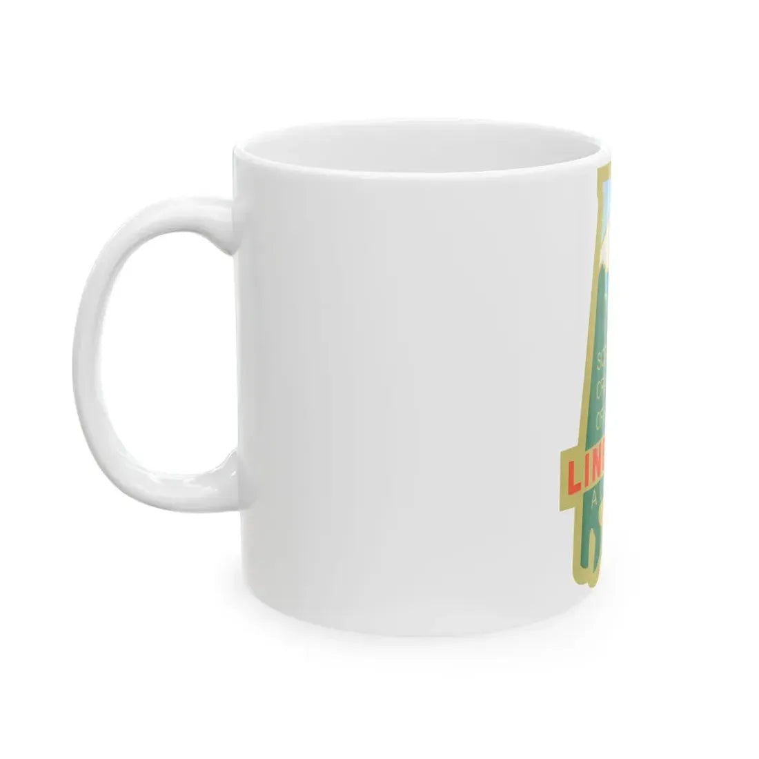 Flag of Lineville Alabama (United States) White Coffee Mug - Go Mug Yourself
