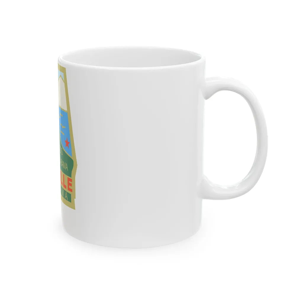 Flag of Lineville Alabama (United States) White Coffee Mug - Go Mug Yourself