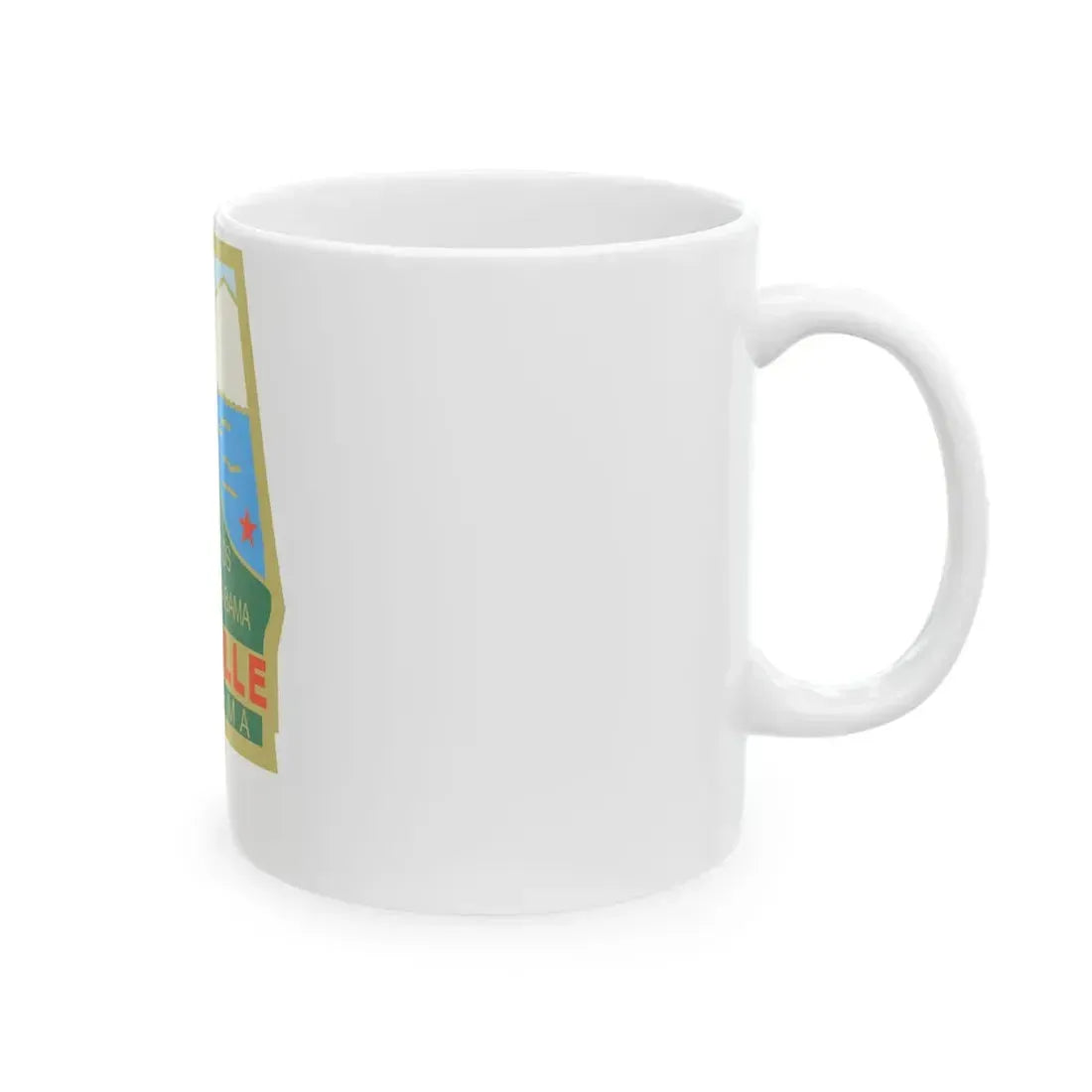 Flag of Lineville Alabama (United States) White Coffee Mug - Go Mug Yourself