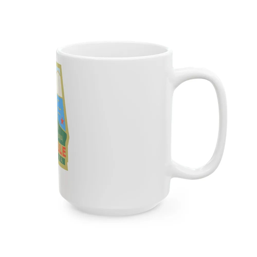 Flag of Lineville Alabama (United States) White Coffee Mug - Go Mug Yourself