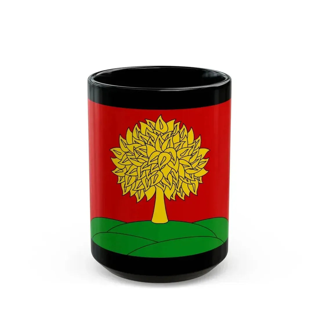 Flag of Lipetsk Oblast Russia - Black Coffee Mug 15oz - Go Mug Yourself