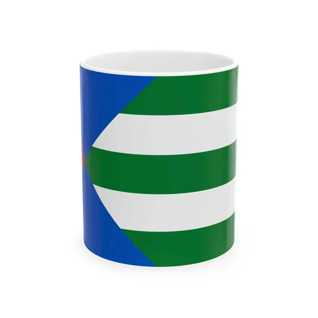 Flag of Lipkovo Municipality North Macedonia (North Macedonia) White Coffee Mug 11oz - Go Mug Yourself