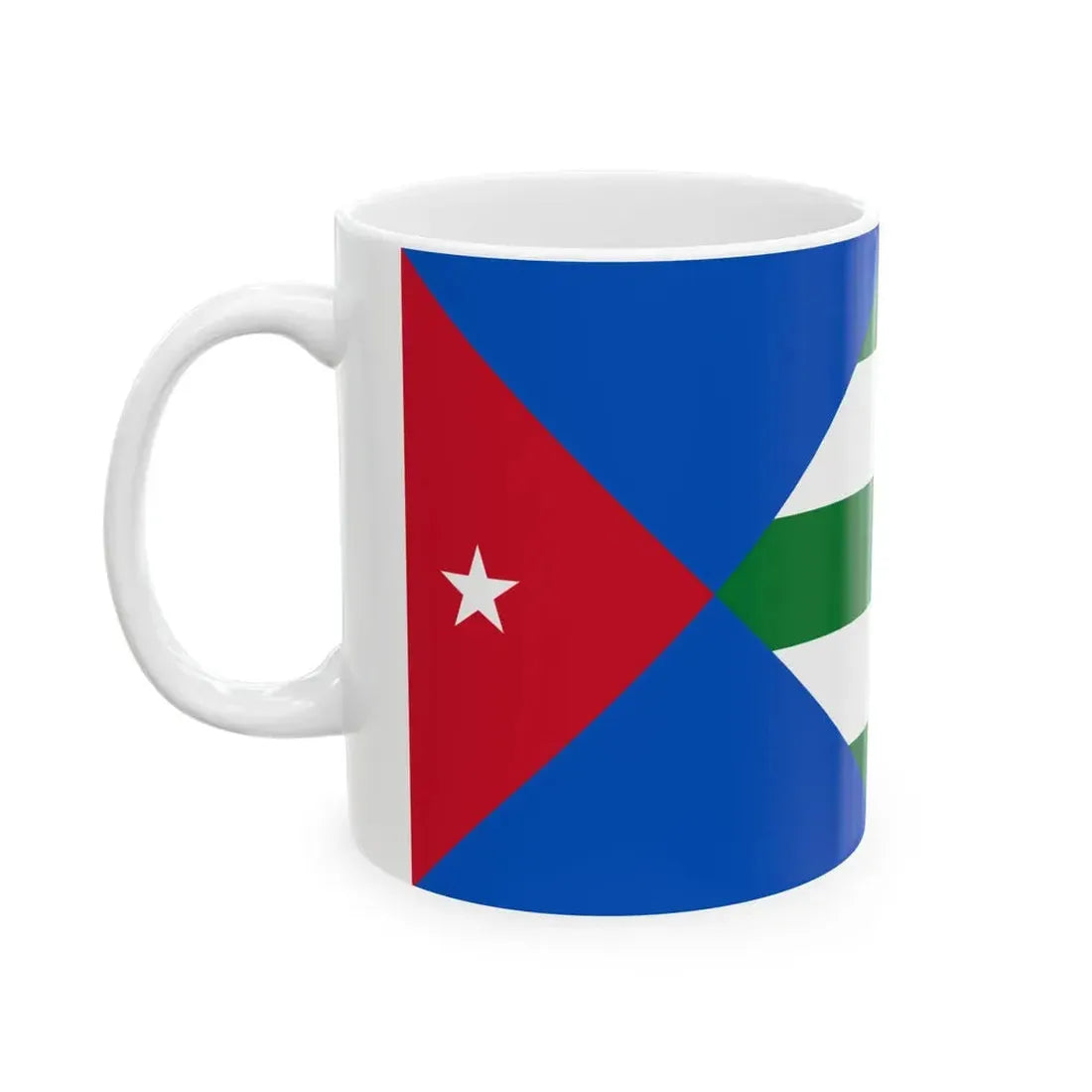 Flag of Lipkovo Municipality North Macedonia (North Macedonia) White Coffee Mug - Go Mug Yourself