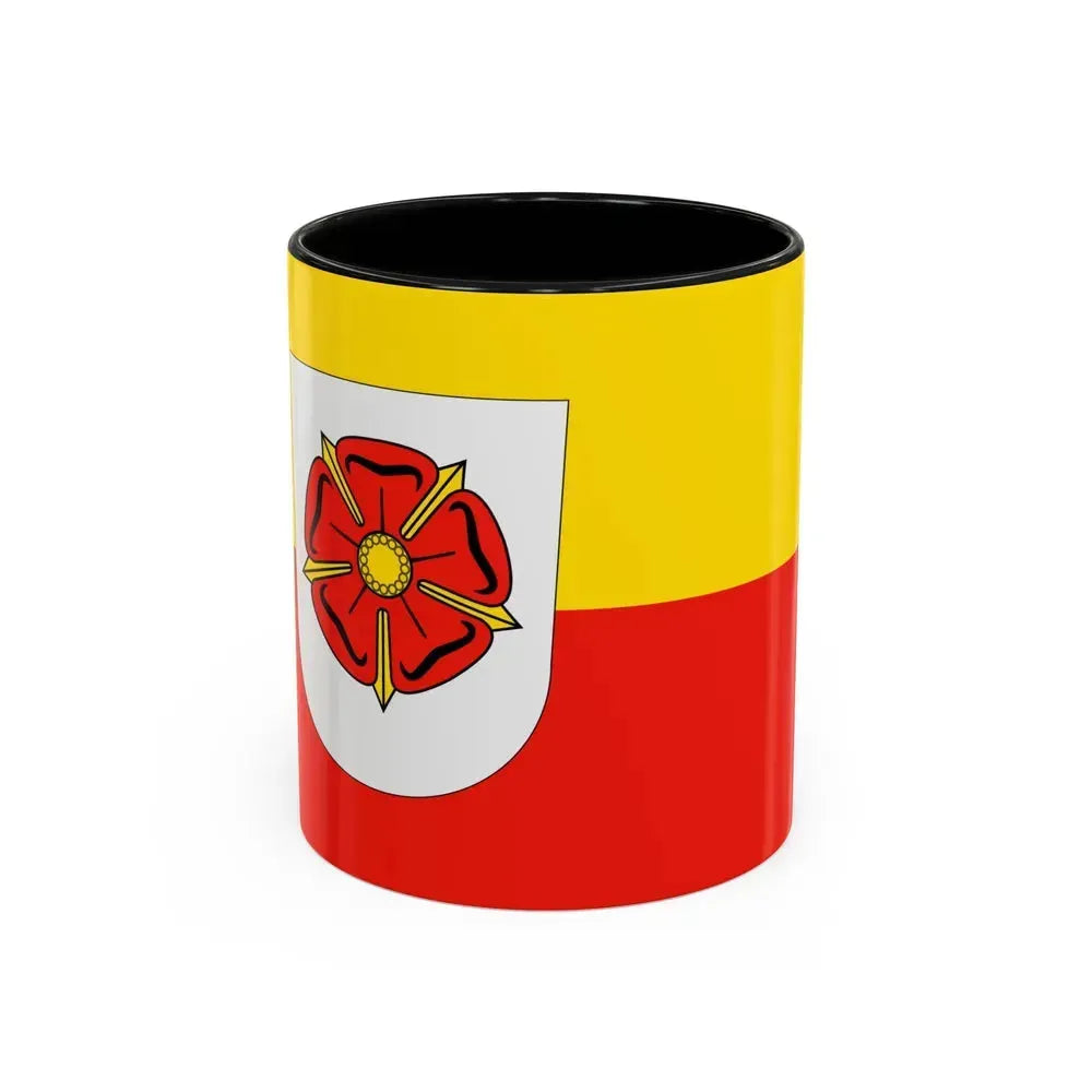 Flag of Lippe Germany - Accent Coffee Mug 11oz Black - Go Mug Yourself
