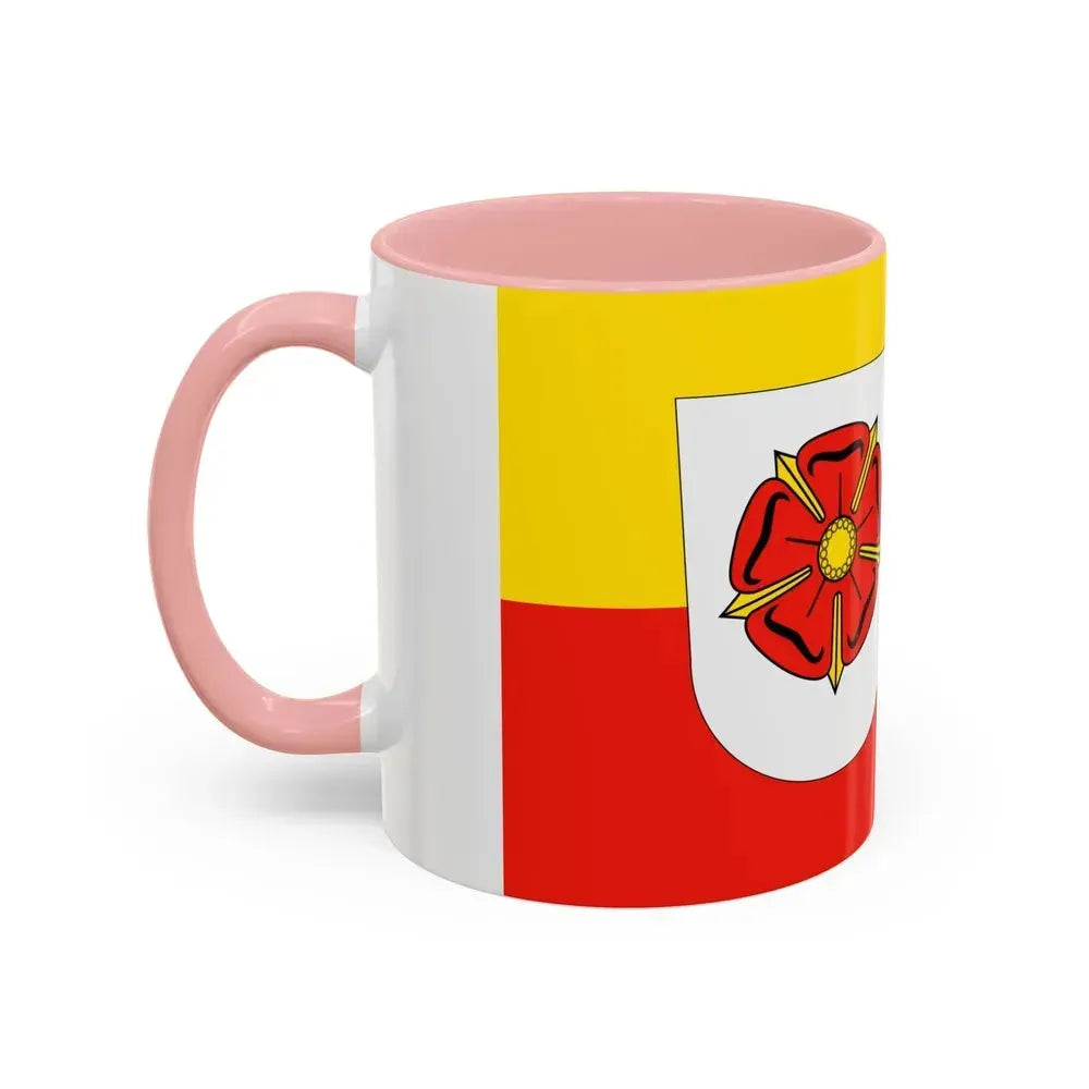Flag of Lippe Germany - Accent Coffee Mug - Go Mug Yourself