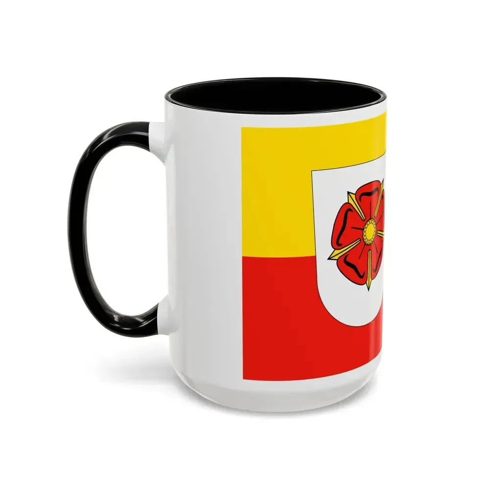 Flag of Lippe Germany - Accent Coffee Mug - Go Mug Yourself