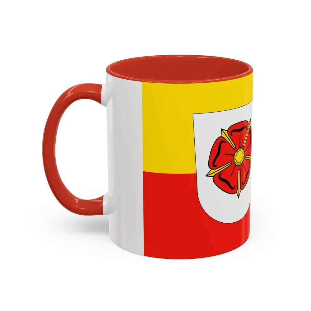 Flag of Lippe Germany - Accent Coffee Mug - Go Mug Yourself