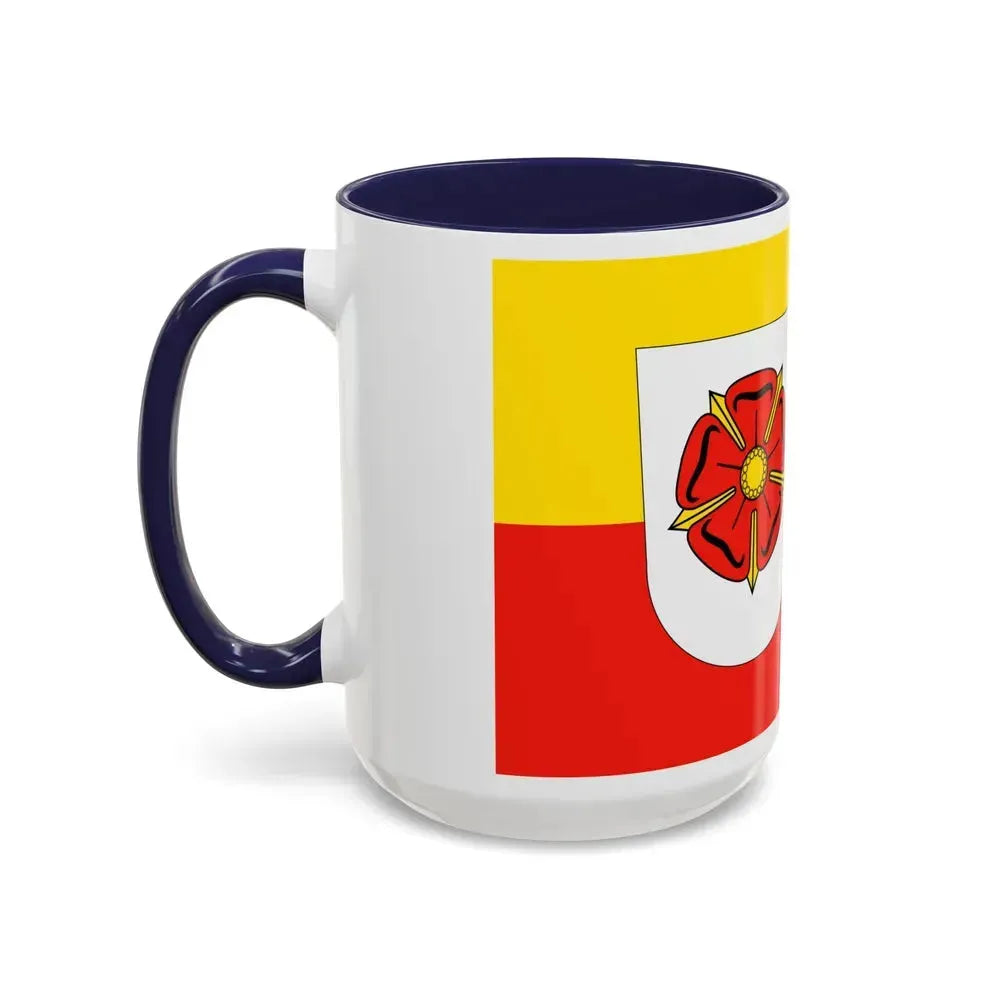 Flag of Lippe Germany - Accent Coffee Mug - Go Mug Yourself