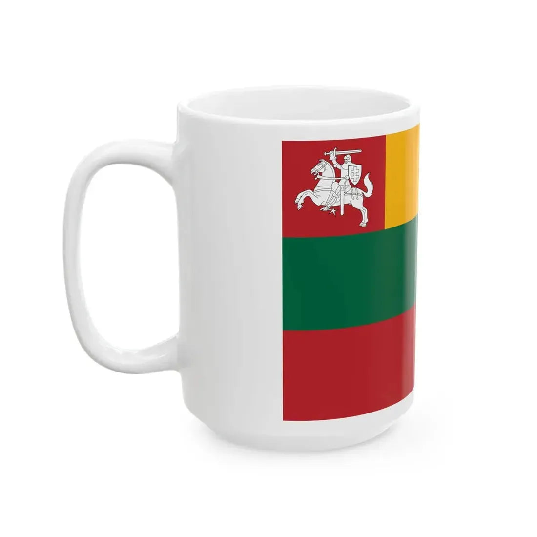 Flag of Lithuania 1918 (Lithuania) White Coffee Mug - Go Mug Yourself