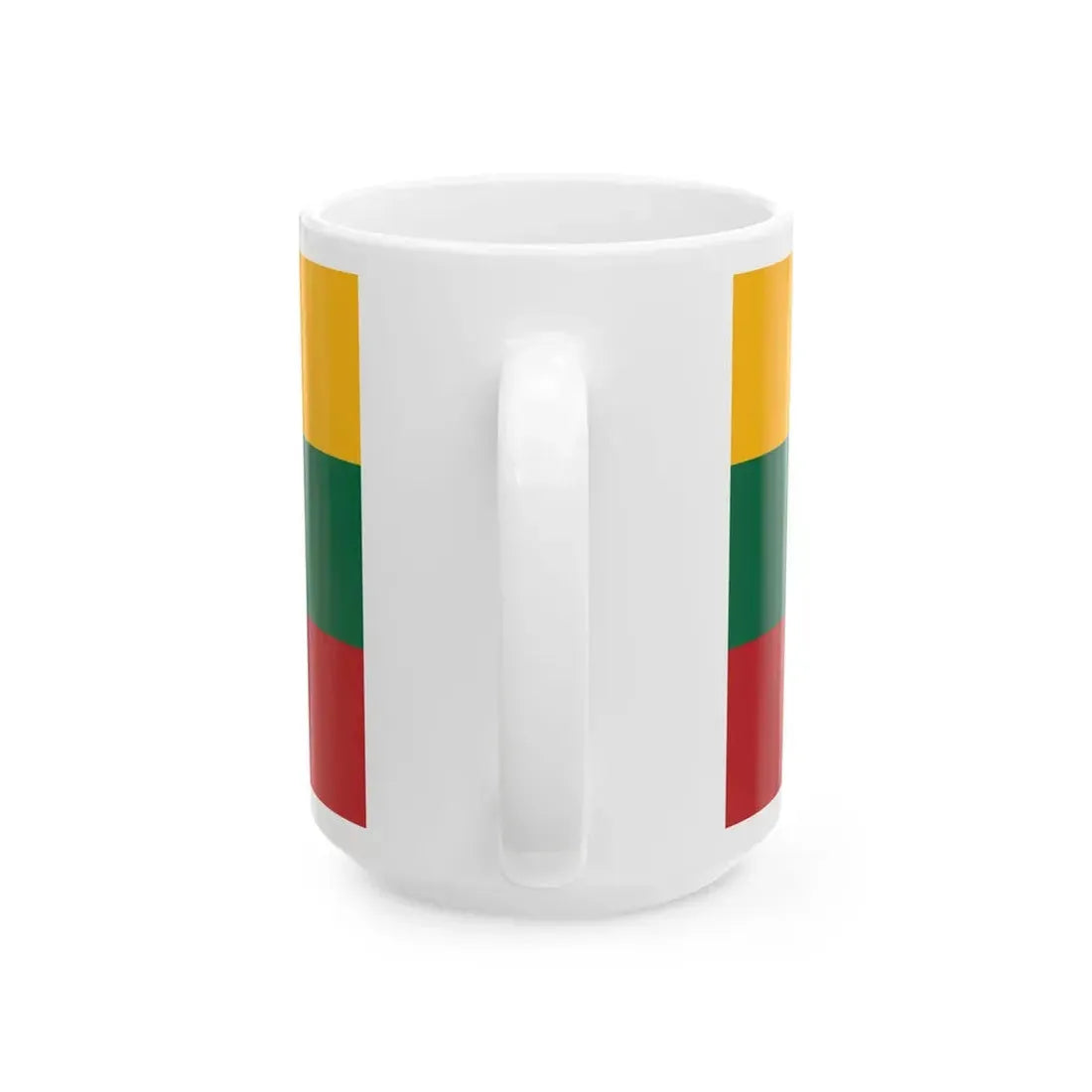 Flag of Lithuania 1988-2004 (Lithuania) White Coffee Mug - Go Mug Yourself