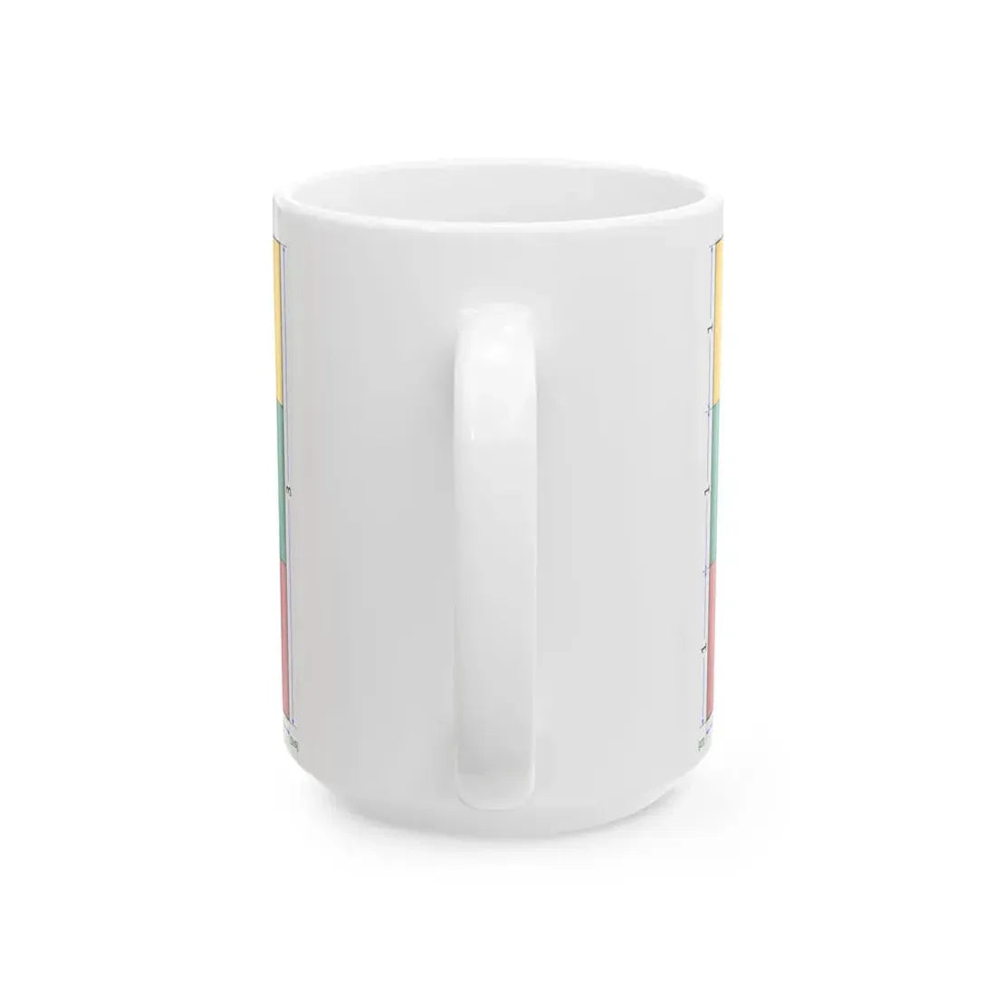Flag of Lithuania construction sheet (Lithuania) White Coffee Mug - Go Mug Yourself