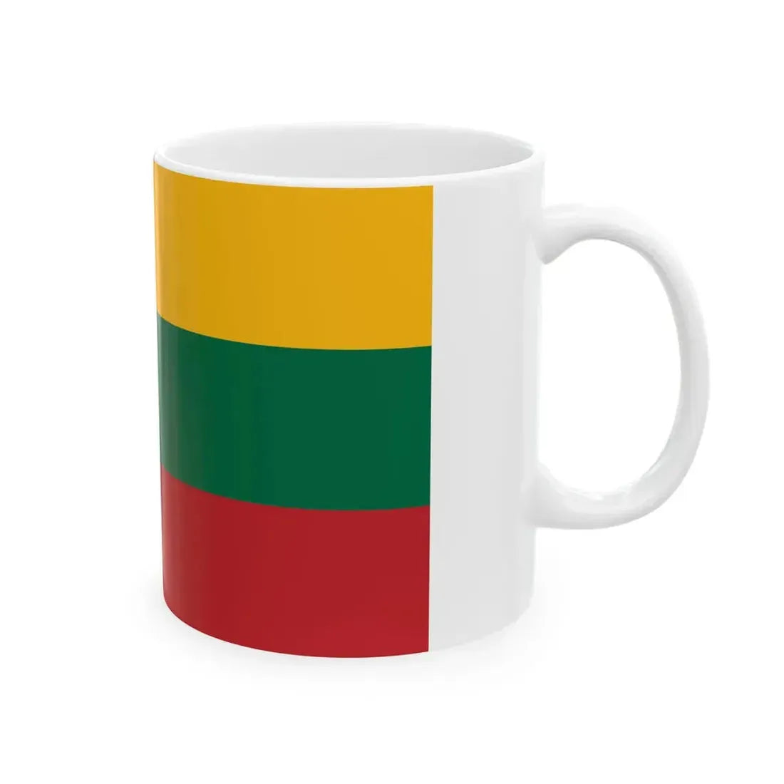 Flag of Lithuania (Lithuania) White Coffee Mug - Go Mug Yourself