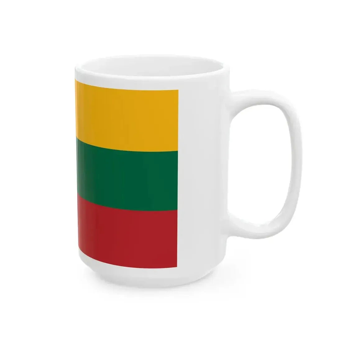 Flag of Lithuania (Lithuania) White Coffee Mug - Go Mug Yourself