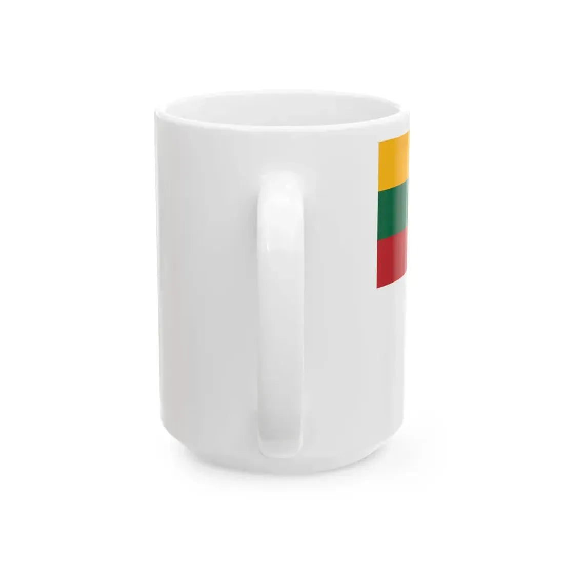 Flag of Lithuania Naval commander 1 star (Lithuania) White Coffee Mug - Go Mug Yourself