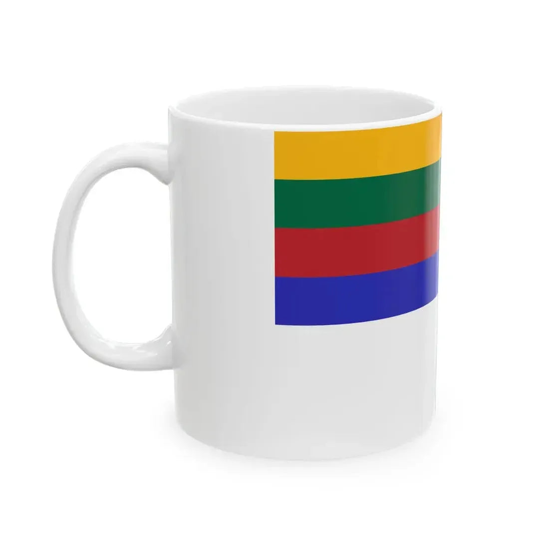 Flag of Lithuania yacht clubs until 1940 (Lithuania) White Coffee Mug - Go Mug Yourself