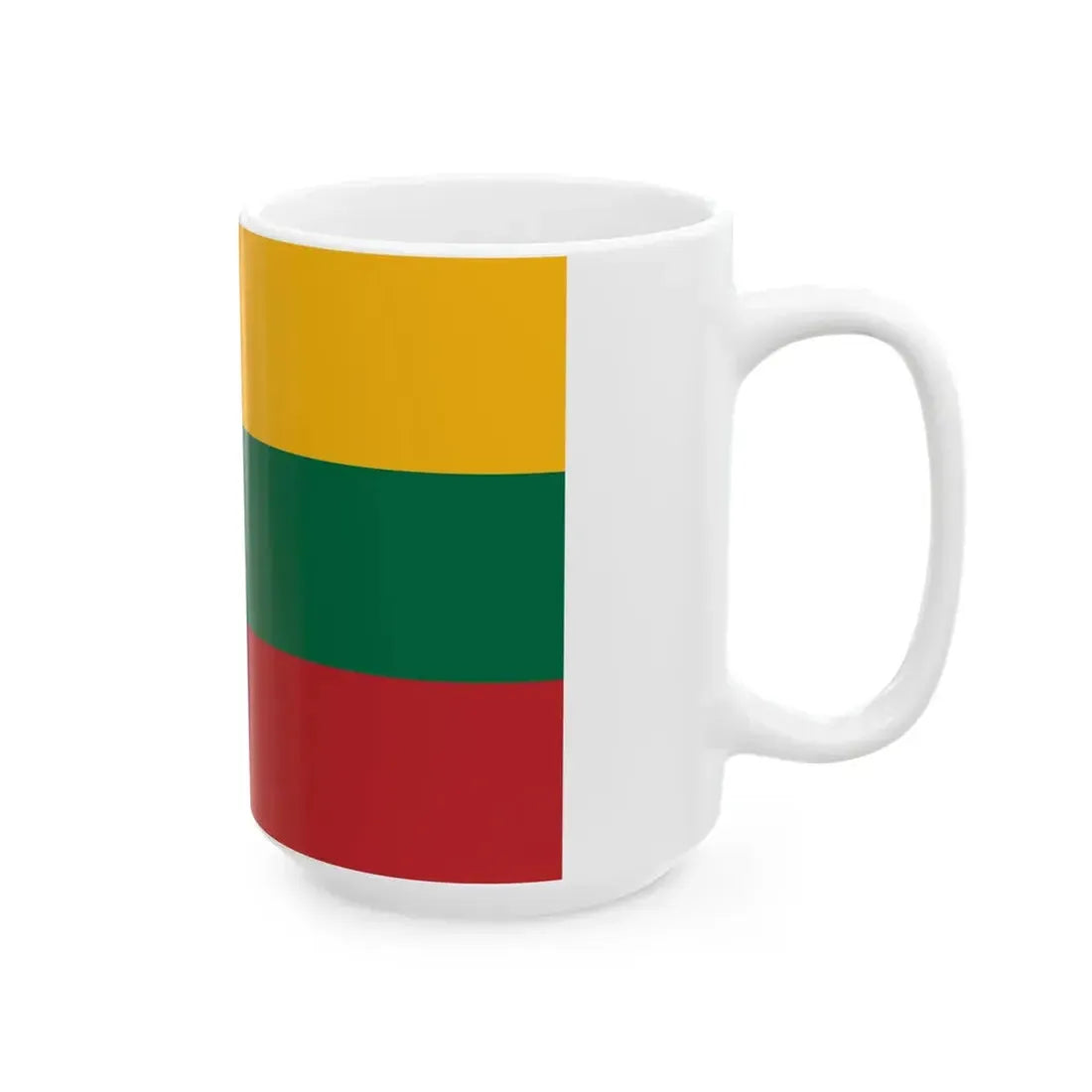 Flag of Lithuanian Sailing Union (Lithuania) White Coffee Mug - Go Mug Yourself