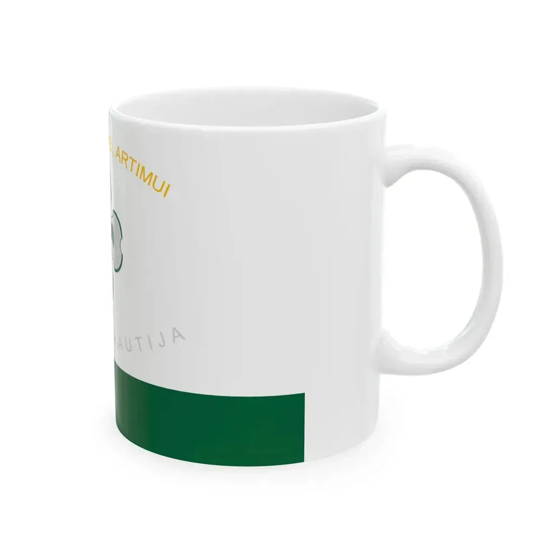 Flag of Lithuanian Scout (Lithuania) White Coffee Mug - Go Mug Yourself