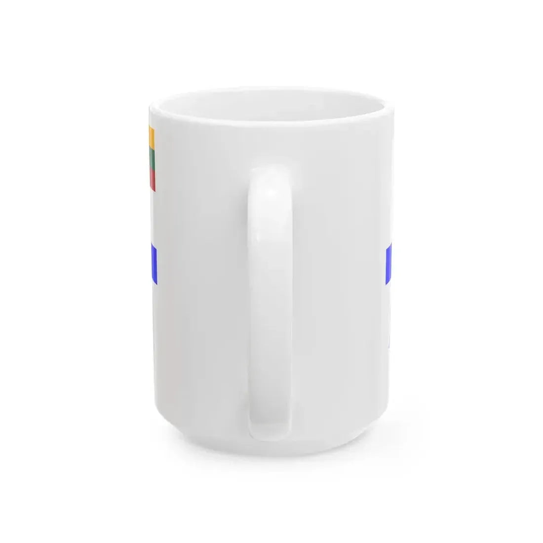 Flag of Lithuanian Sea Scout reverse (Lithuania) White Coffee Mug - Go Mug Yourself