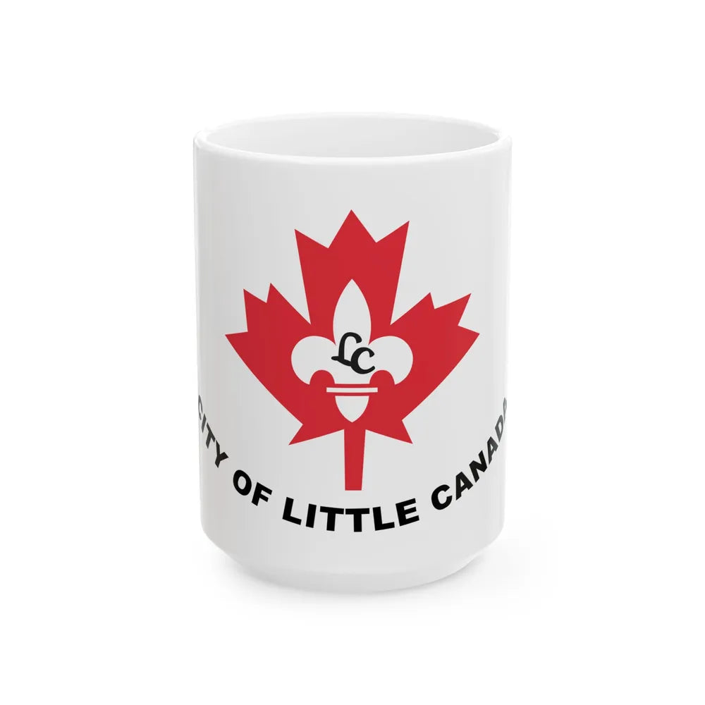 Flag of Little Canada Minnesota (United States) White Coffee Mug 15oz - Go Mug Yourself