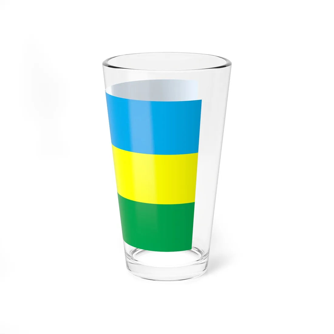 Flag of Liubeshiv raion (Ukraine) Pint Glass 16oz - Go Mug Yourself