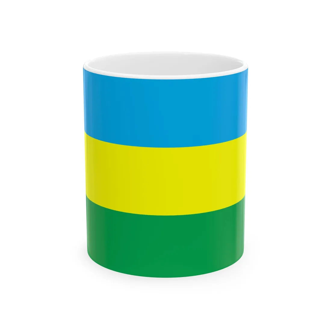 Flag of Liubeshiv raion (Ukraine) White Coffee Mug 11oz - Go Mug Yourself