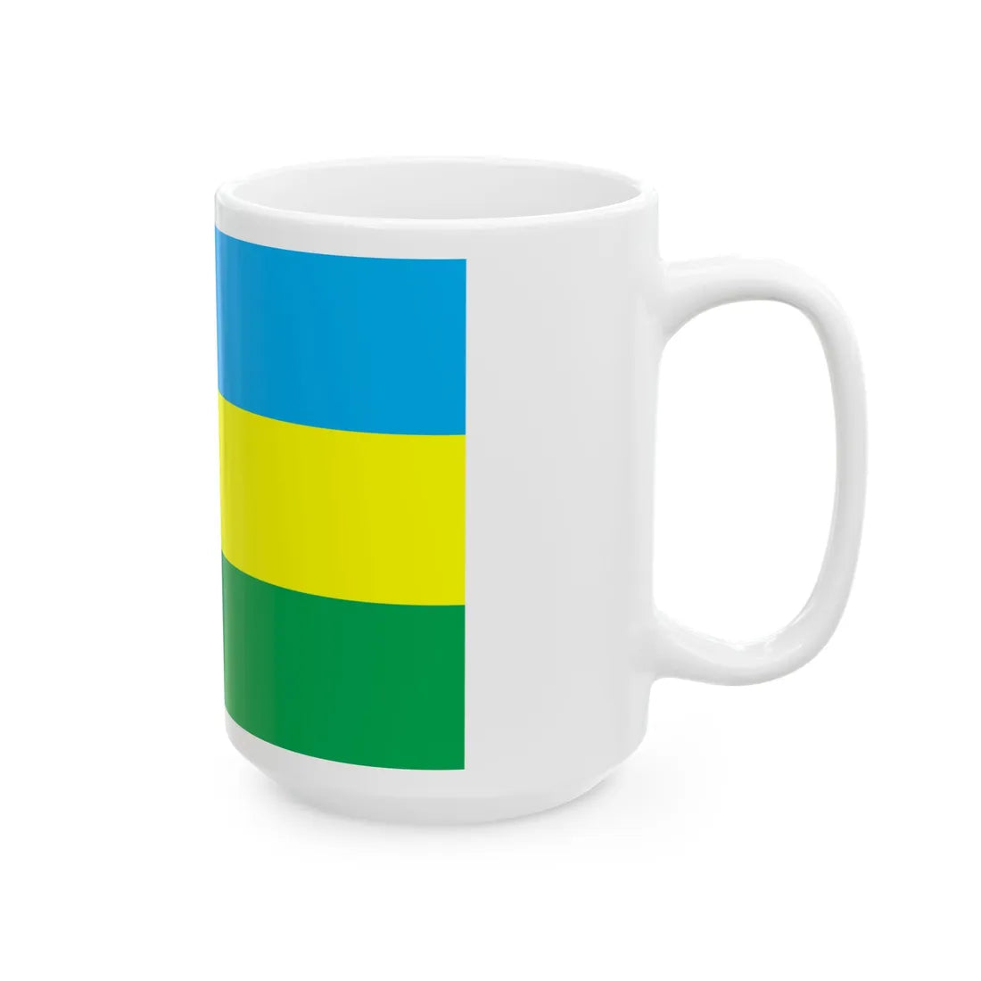 Flag of Liubeshiv raion (Ukraine) White Coffee Mug - Go Mug Yourself