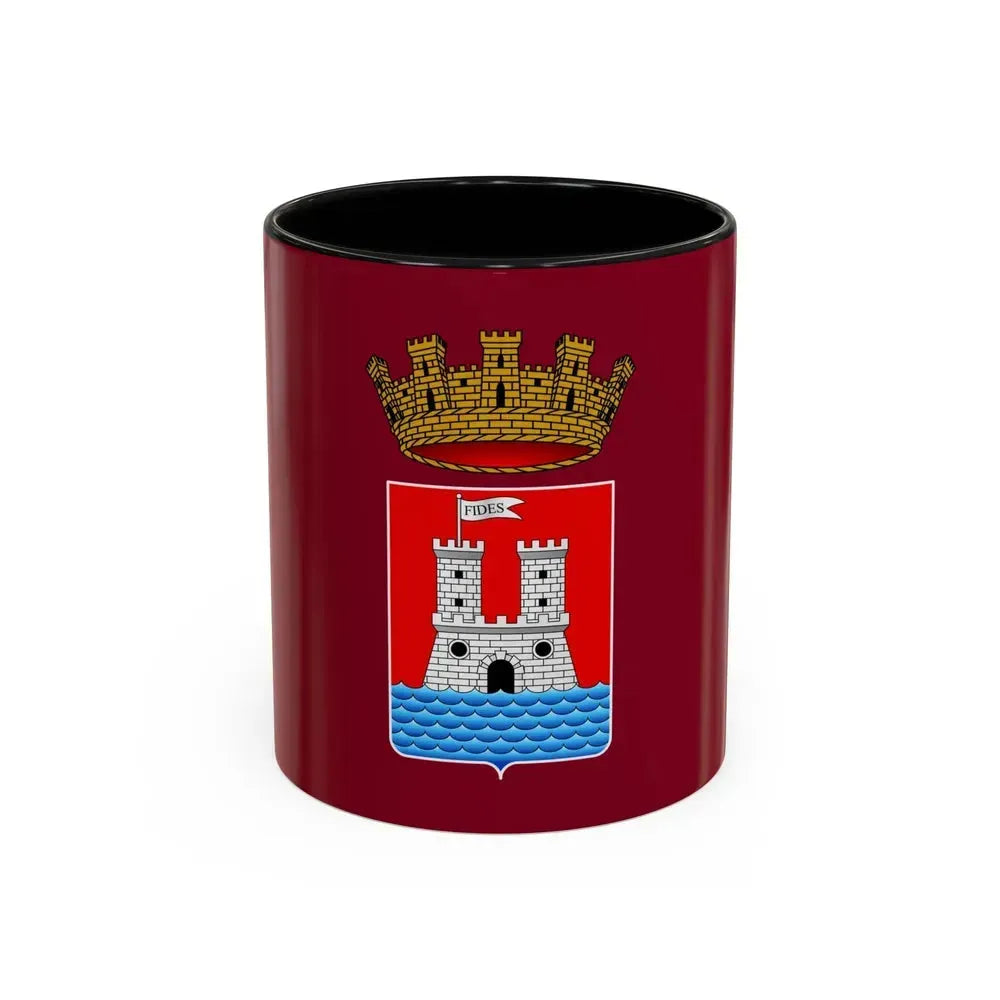 Flag of Livorno Italy - Accent Coffee Mug 11oz Black - Go Mug Yourself