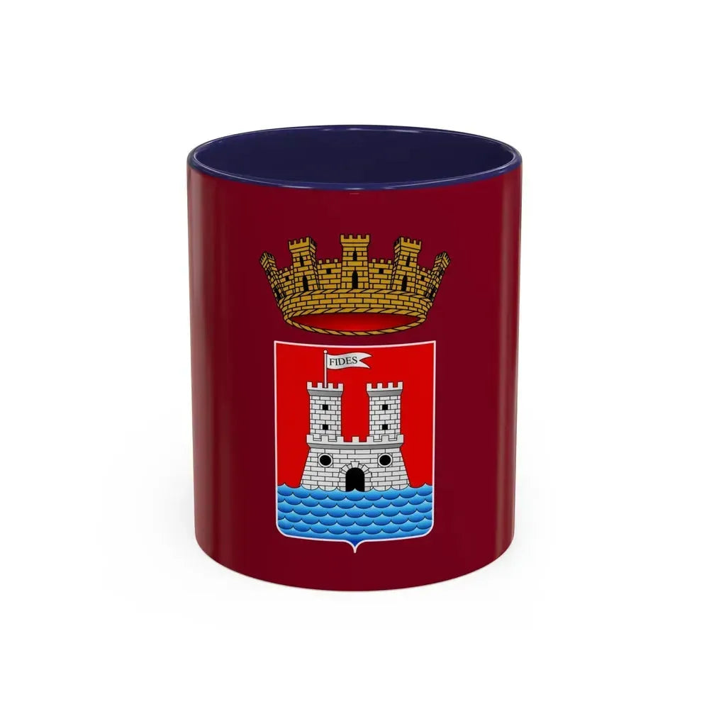 Flag of Livorno Italy - Accent Coffee Mug 11oz Navy - Go Mug Yourself