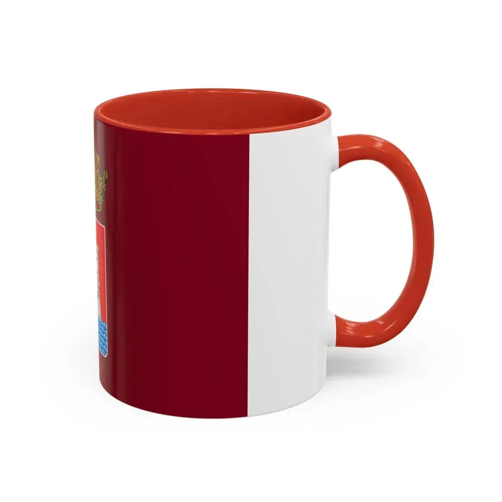 Flag of Livorno Italy - Accent Coffee Mug - Go Mug Yourself