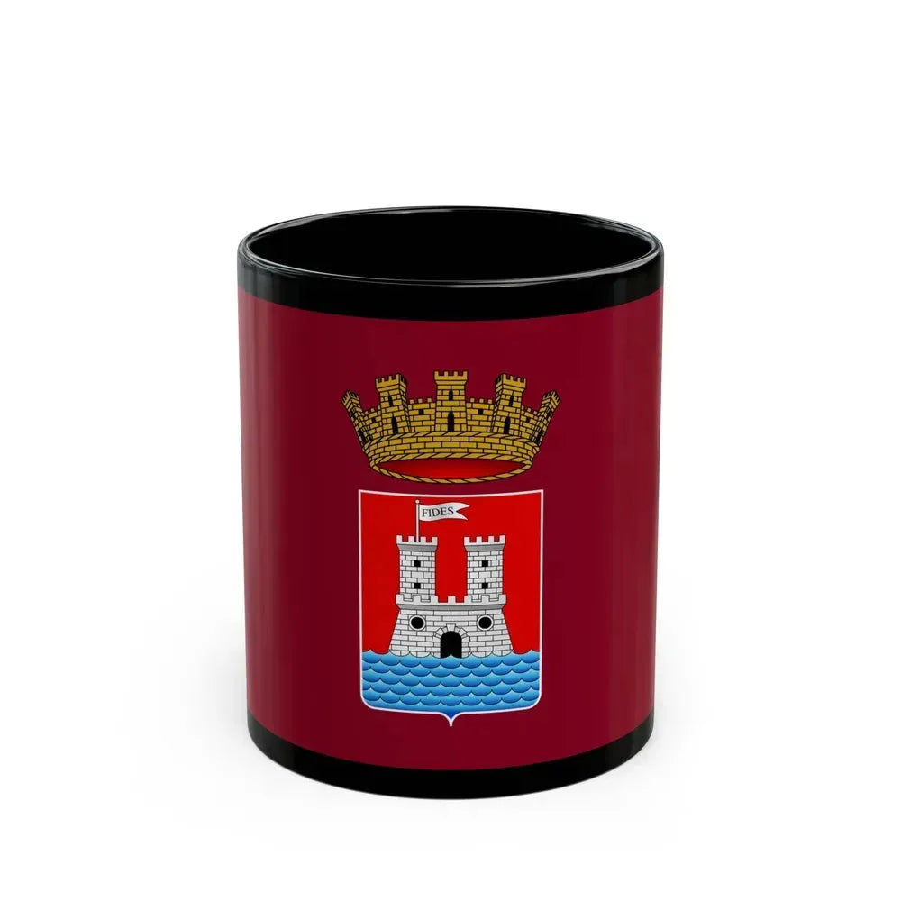 Flag of Livorno Italy - Black Coffee Mug 11oz - Go Mug Yourself