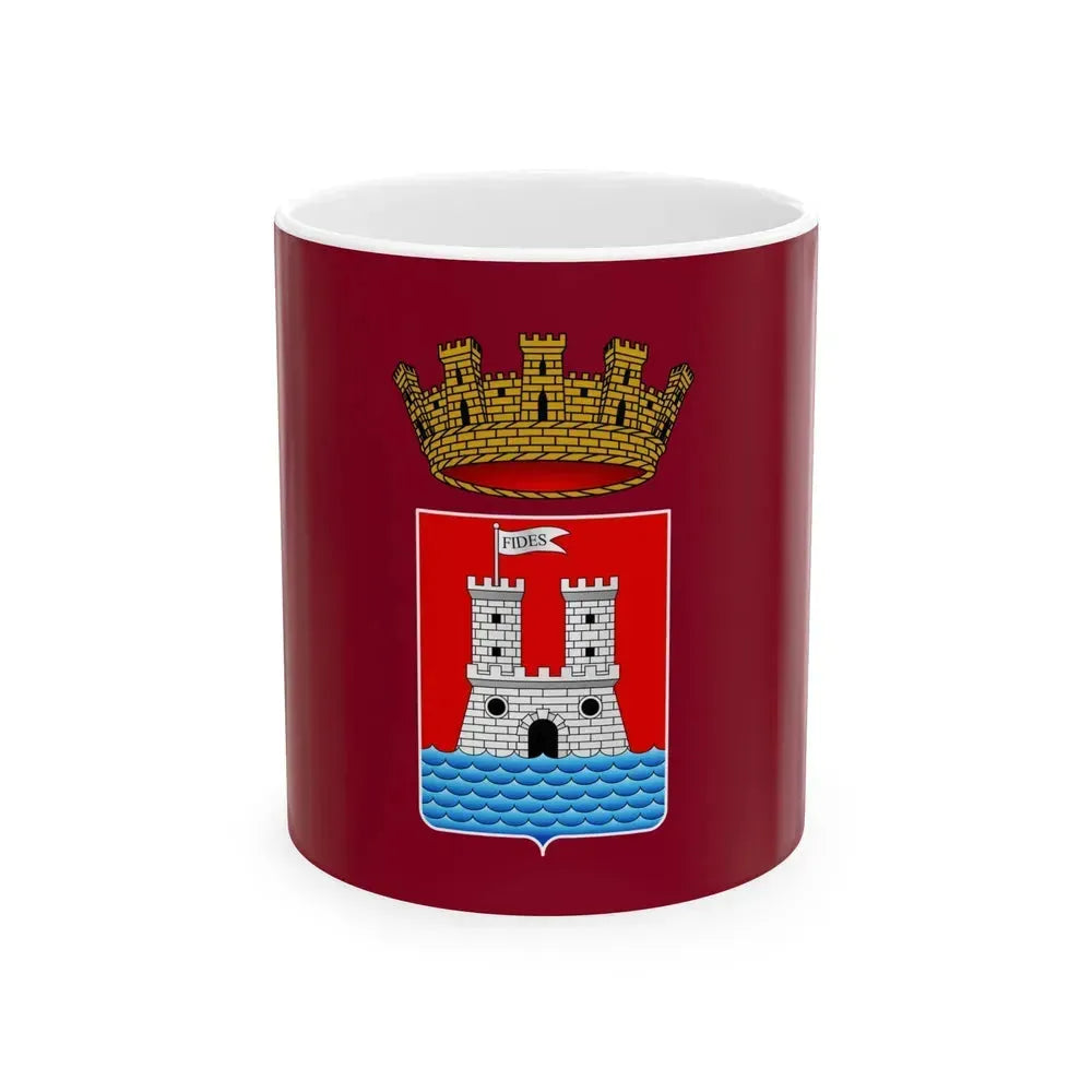 Flag of Livorno Italy - White Coffee Mug 11oz - Go Mug Yourself