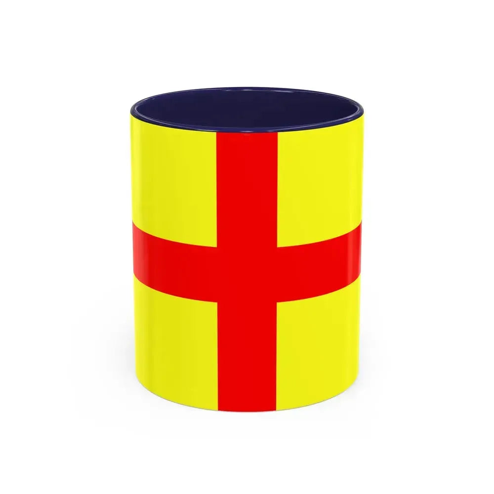 Flag of Lodi Italy - Accent Coffee Mug 11oz Navy - Go Mug Yourself