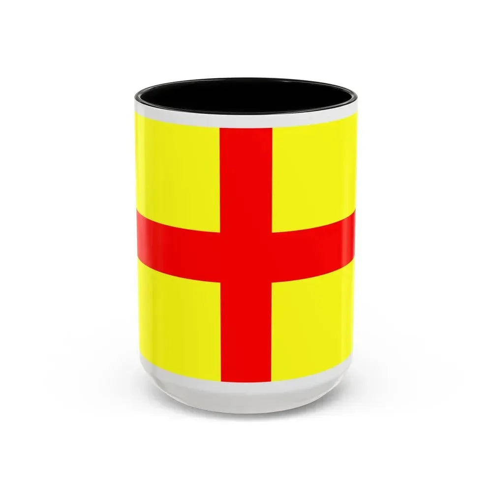 Flag of Lodi Italy - Accent Coffee Mug 15oz Black - Go Mug Yourself