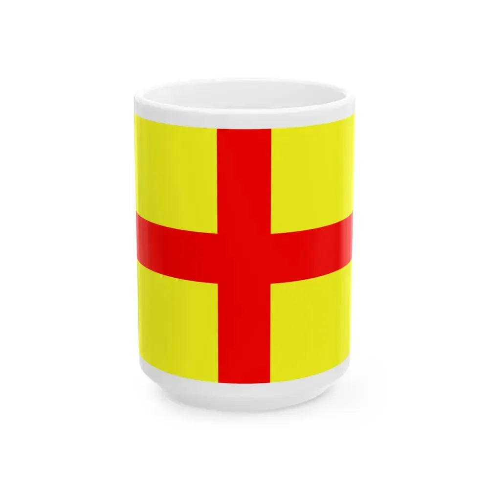 Flag of Lodi Italy - White Coffee Mug 15oz - Go Mug Yourself
