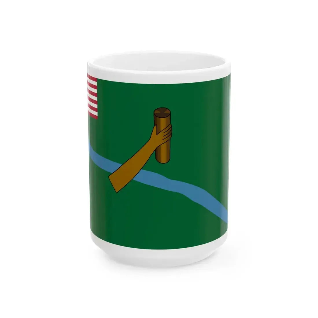 Flag of Lofa County (Liberia) White Coffee Mug 15oz - Go Mug Yourself