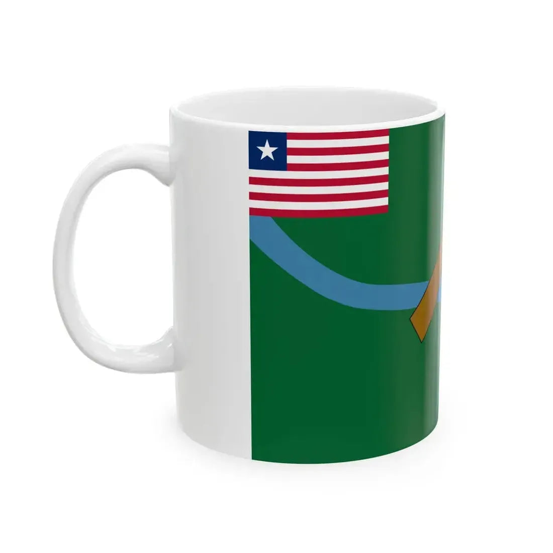 Flag of Lofa County (Liberia) White Coffee Mug - Go Mug Yourself