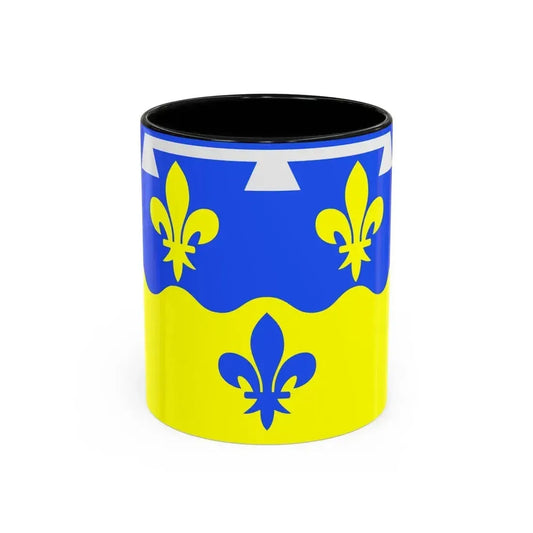 Flag of Loir et Cher France - Accent Coffee Mug 11oz Black - Go Mug Yourself
