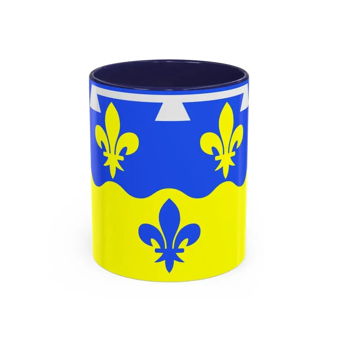 Flag of Loir et Cher France - Accent Coffee Mug 11oz Navy - Go Mug Yourself