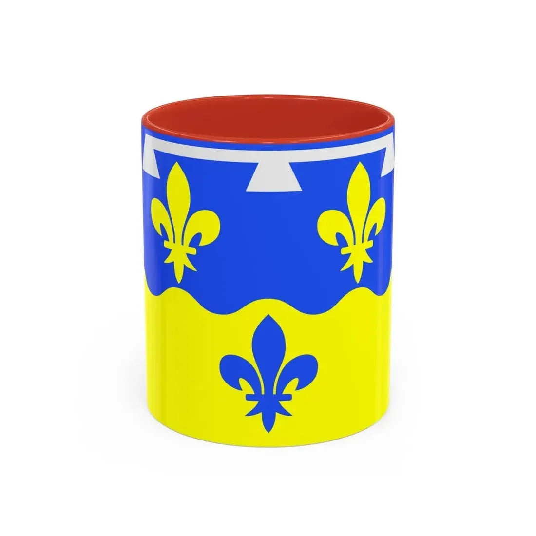 Flag of Loir et Cher France - Accent Coffee Mug 11oz Red - Go Mug Yourself