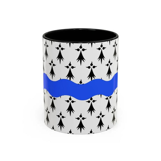 Flag of Loire Atlantique France 2 - Accent Coffee Mug 11oz Black - Go Mug Yourself