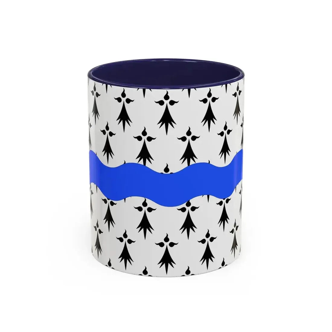 Flag of Loire Atlantique France 2 - Accent Coffee Mug 11oz Navy - Go Mug Yourself