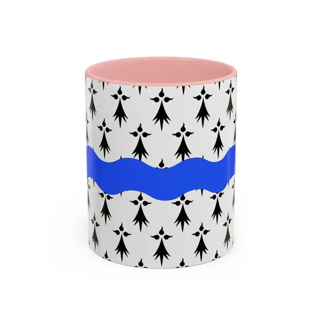 Flag of Loire Atlantique France 2 - Accent Coffee Mug 11oz Pink - Go Mug Yourself