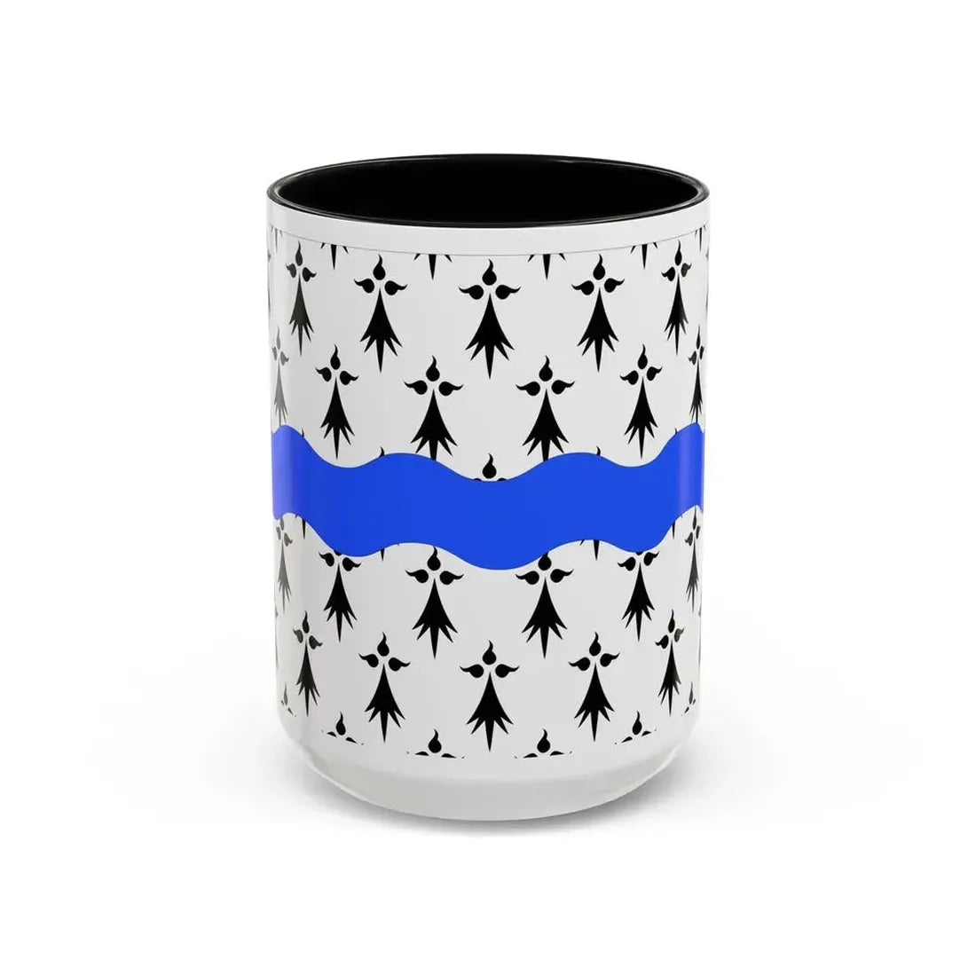 Flag of Loire Atlantique France 2 - Accent Coffee Mug 15oz Black - Go Mug Yourself