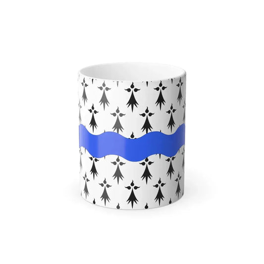 Flag of Loire Atlantique France 2 - Color Changing Coffee Mug 11oz - Go Mug Yourself