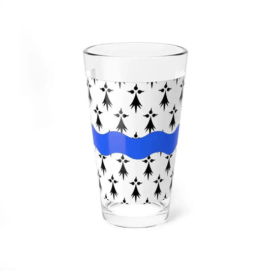 Flag of Loire Atlantique France 2 - Pint Glass 16oz 16oz - Go Mug Yourself