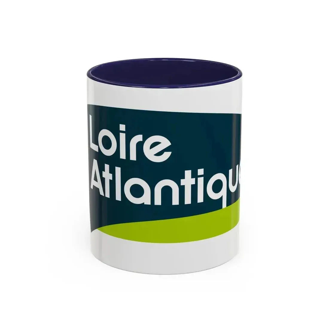 Flag of Loire Atlantique France - Accent Coffee Mug 11oz Navy - Go Mug Yourself