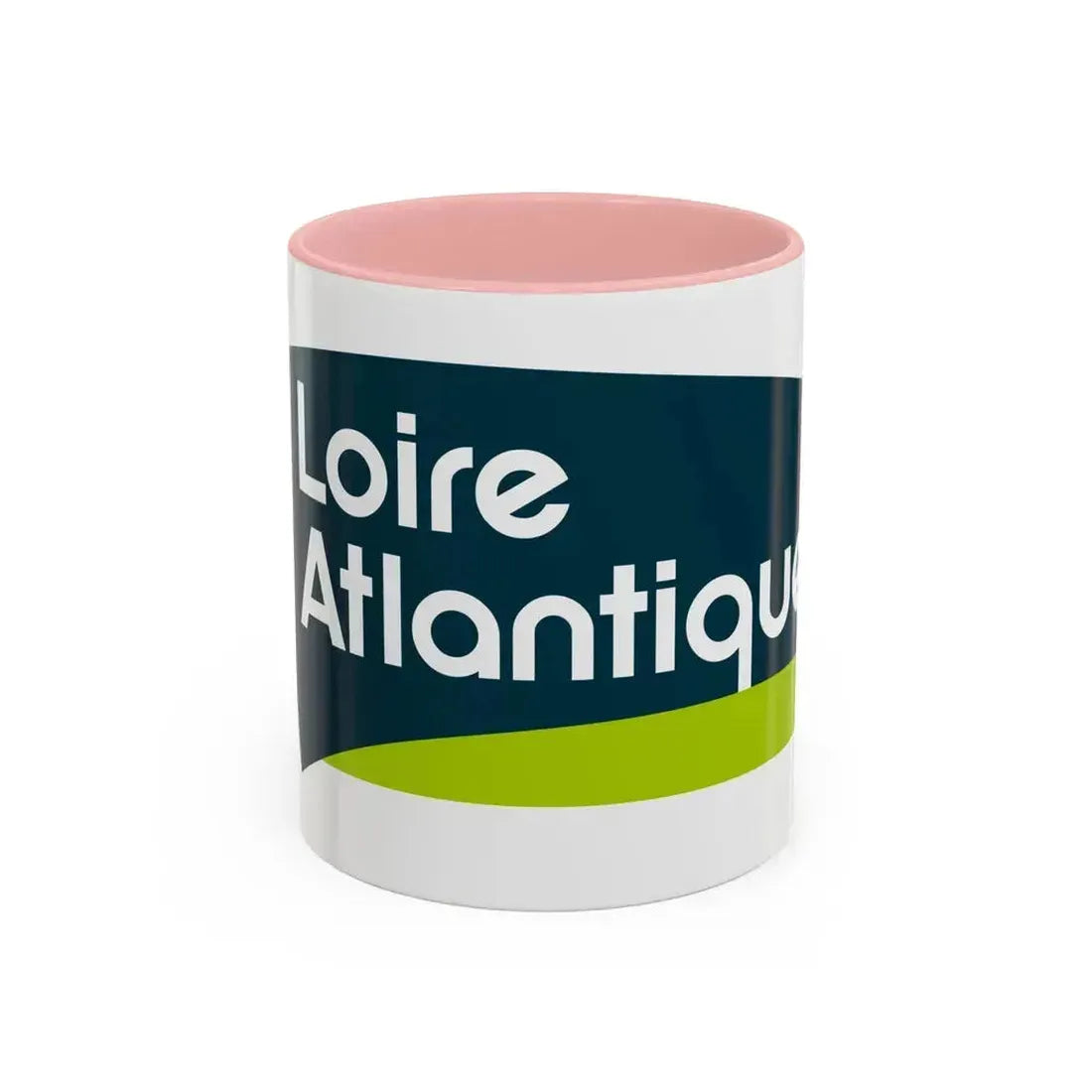 Flag of Loire Atlantique France - Accent Coffee Mug 11oz Pink - Go Mug Yourself
