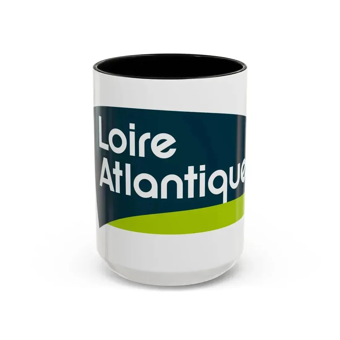 Flag of Loire Atlantique France - Accent Coffee Mug 15oz Black - Go Mug Yourself