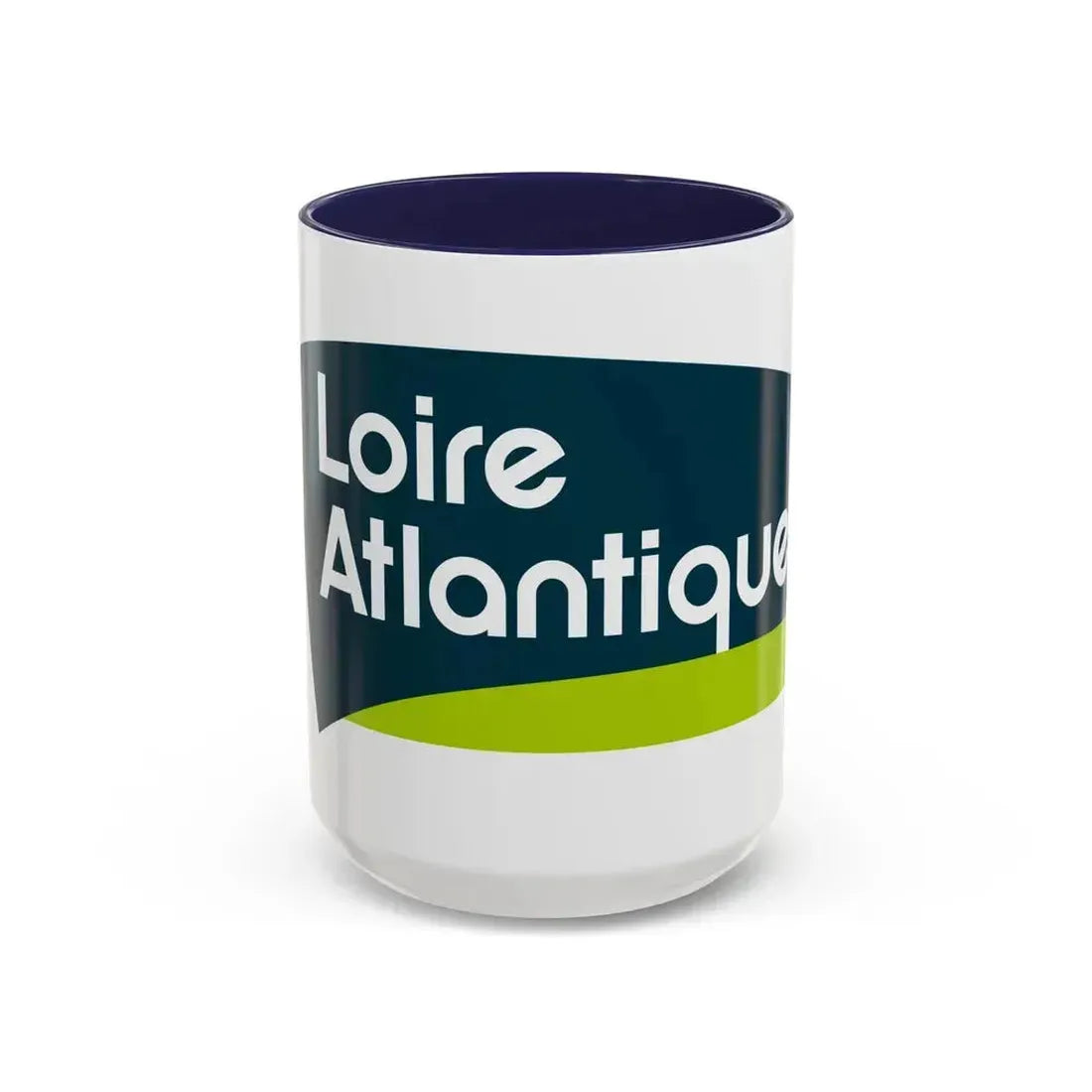Flag of Loire Atlantique France - Accent Coffee Mug 15oz Navy - Go Mug Yourself